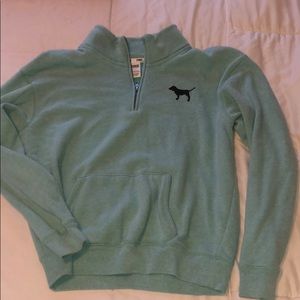 TEAL VS PINK SMALL HALF ZIP